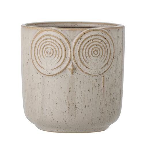 Dallas Flowerpot, Nature, Stoneware (D12,5xH12 cm)