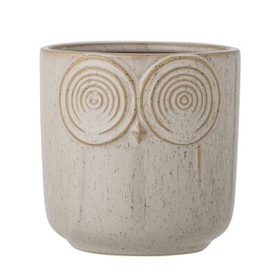 Dallas Flowerpot, Nature, Stoneware (D12,5xH12 cm)