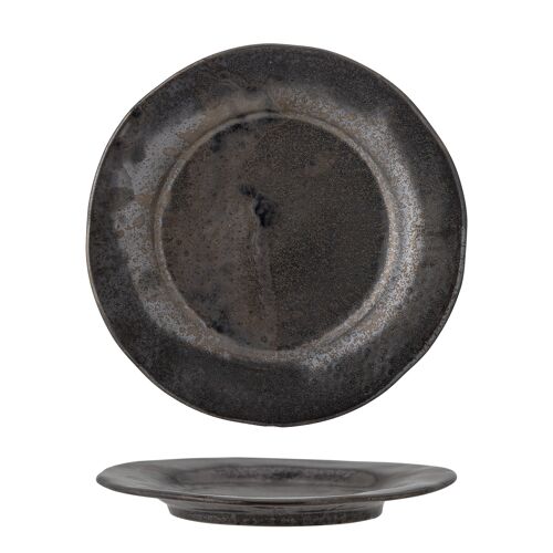 Linne Plate, Bronze, Stoneware (D23xH2,5 cm)