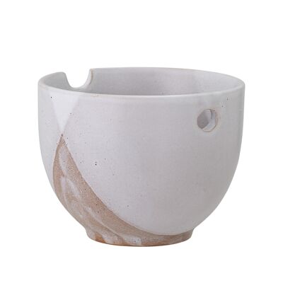 Lotus Bowl, White, Stoneware (D13xH9,5 cm)