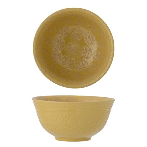 Marsala Bowl, Yellow, Stoneware (D15xH7 cm)