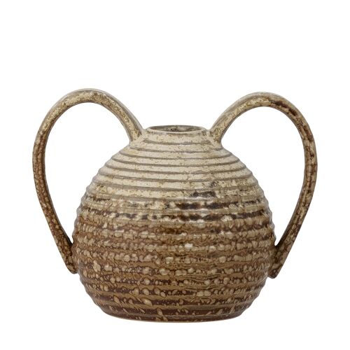 Risa Vase, Brown, Stoneware (L13,5xH11xW9,5 cm)