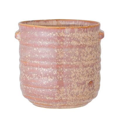 Lind vaso di fiori, rosa, gres (D15,5xH16 cm)