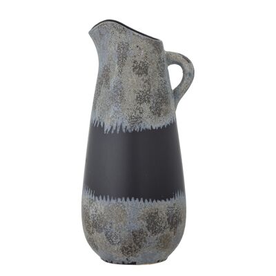 Vase Khumo, Noir, Grès (L17,5xH37xL16 cm)
