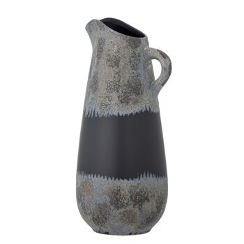 Vase Khumo, Noir, Grès (L17,5xH37xL16 cm) 2