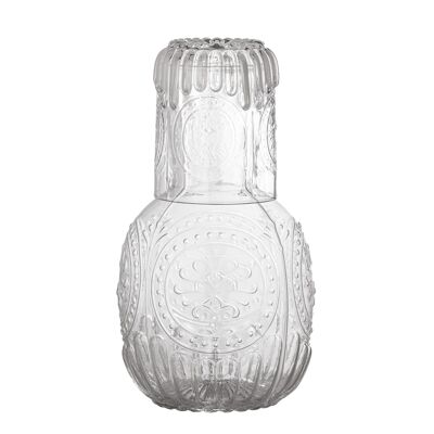 Sebas Decanter & Glass, Clear, Glass (D7xH9 / D11xH21 cm, Set)