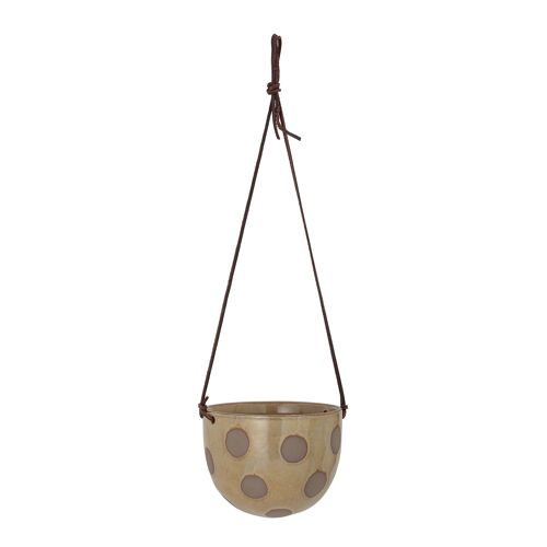 Hellan Flowerpot, Hanging, Brown, Stoneware (D17xH12,5 cm)