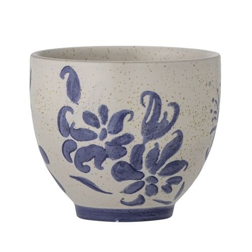 Petunia Cup, Blue, Stoneware (D9xH8 cm)