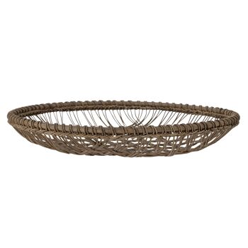 Panier Kathe, marron, herbe de Bankuan (D30,5xH13/D35,5xH15,5/D40,5xH18 cm, Lot de 3) 2