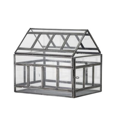 Jerri Display House, Grigio, Metallo (L19,5xH16,5xL14,5 cm)