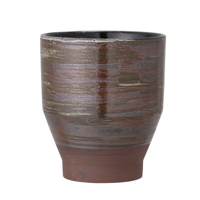 Vaso Calla, Marrone, Gres (D13,5xH15 cm)