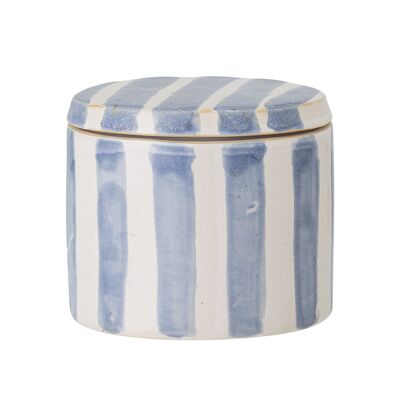 Cathe Jar w/Lid, Blue, Stoneware (D11xH9,5 cm)