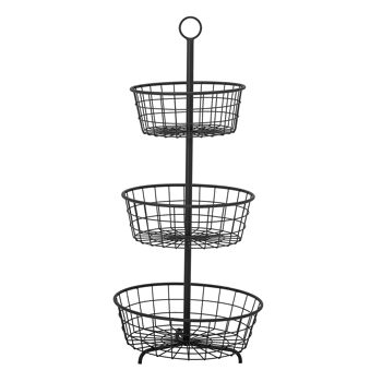 Jason Etagere, Noir, Fer (D40xH90 cm)