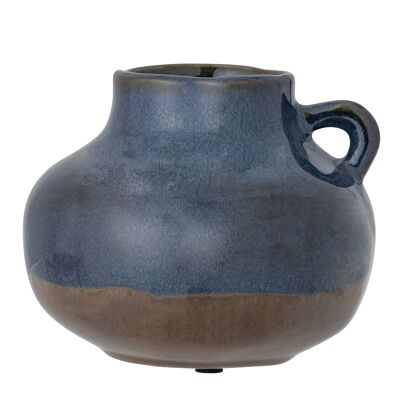 Tully Vase, Blau, Keramik (D16xH13 cm)
