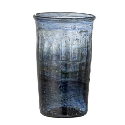Taja Drinking Glass, Blue, Recycled Glass (D7xH11,5 cm)