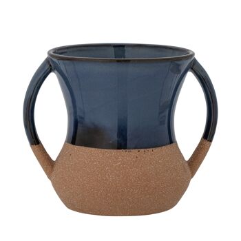 Devi Vase, Bleu, Grès (L19xH15xW15 cm) 1