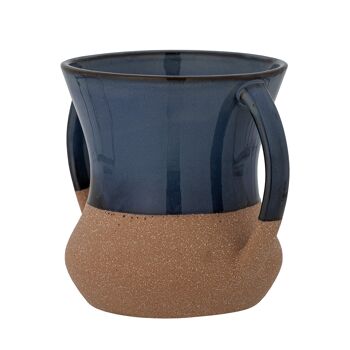 Devi Vase, Bleu, Grès (L19xH15xW15 cm) 2