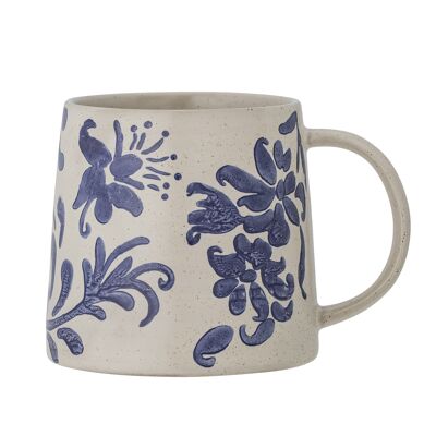 Petunia Mug, Blue, Stoneware (D10xH9,5 cm)