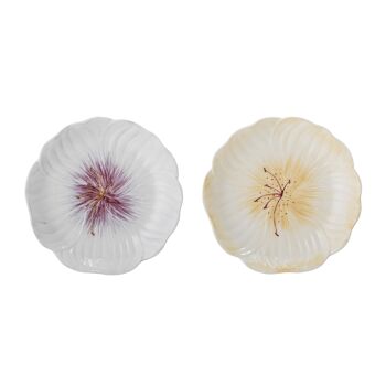 Assiette Mimosa, violet, grès (D21xH3,5 cm, lot de 2) 2