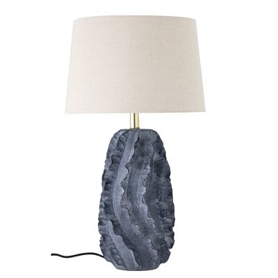 Lampe de table Natika, Bleu, Terre cuite (D38xH67 cm)