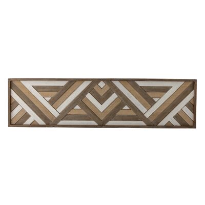 Decorazione da parete Lunna, marrone, MDF (L122xH33xW4 cm)