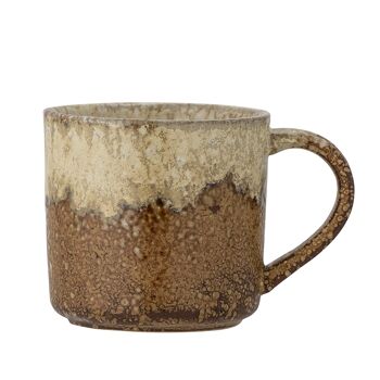 Mug Risa, Marron, Grès (D9xH8,5 cm)