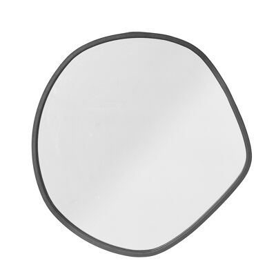 Specchio Fauno, nero, ferro (L40xH40xL2 cm)