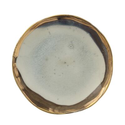 Heather Plate, Green, Stoneware (D12,5xH2 cm)