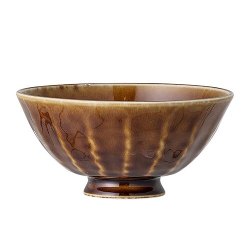 Camellia Bowl, Brown, Porcelain (D13xH6 cm)