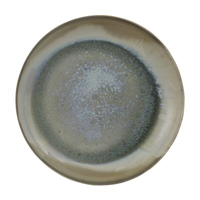 Heather Serving Plate, Green, Stoneware (D35xH4,5 cm)
