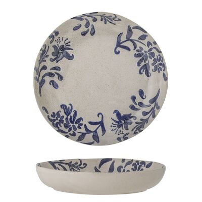 Petunia Serving Bowl, Blue, Stoneware (D24xH4,5 cm)