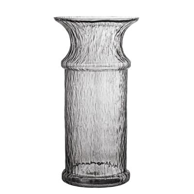 Vase Dida, gris, verre (D20xH38 cm)