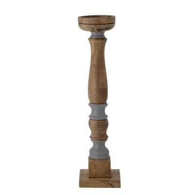 Pedestal Gunila, Marrón, Mango (L11,5xH40xW11,5 cm)