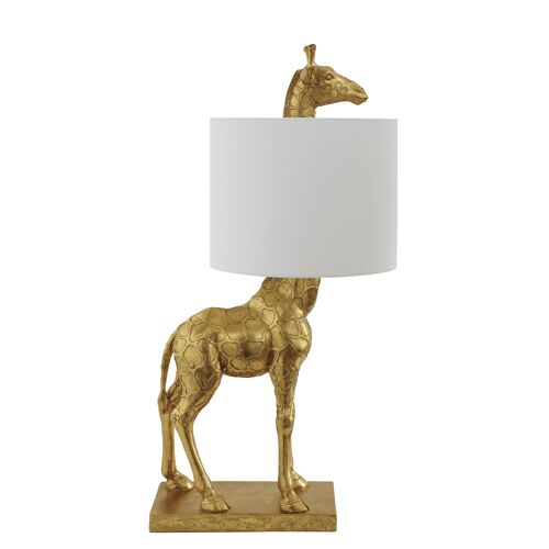 Silas Table lamp, Gold, Polyresin (D28xL35xH70 cm)
