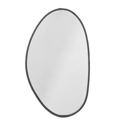 Miroir Faun, noir, fer (L40xH70xl2 cm)