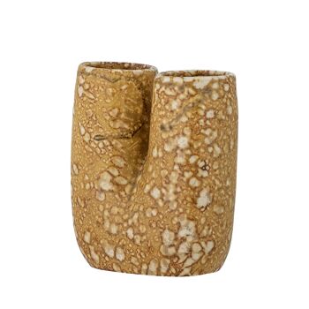 Vase Dewa, marron, grès (L7,5xH9xl4 cm) 2