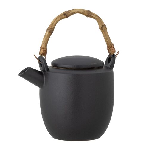 Joanna Teapot, Black, Stoneware (L15,5xH15,5xW12 cm)