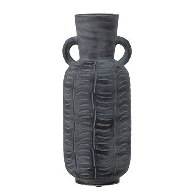 Jarrón Rane, gris, cerámica (D12xH30 cm)