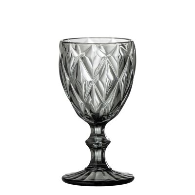 Verre à vin Asana, gris, verre (D9xH17 cm)