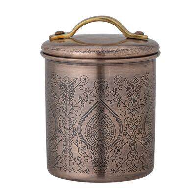 Saralin Jar w/Lid, Copper, Stainless Steel (D10xH14 cm)