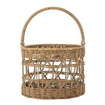 Panier Gillian, Nature, Herbe Bankuan (D28xH22 cm) 1