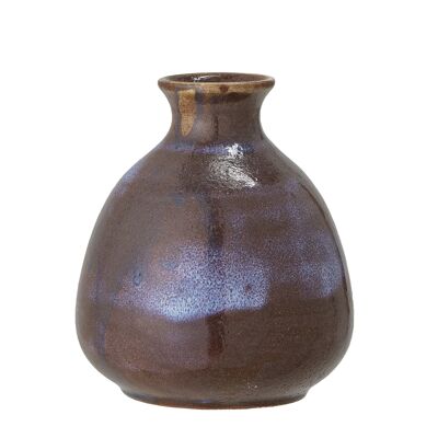 Vase Delano, marron, grès (H9xL8,5 cm)