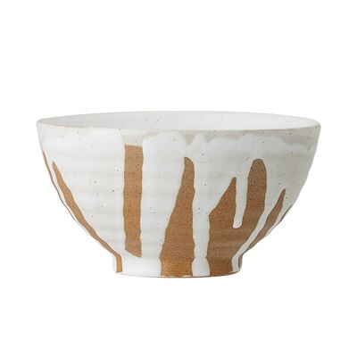 Iris Bowl, White, Stoneware (D12xH6,5 cm)