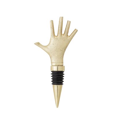 Hand Marty Wine Stopper, Gold, Aluminum (L14xW5 cm)