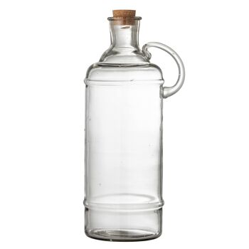 Bouteille Bjork avec couvercle, transparent, verre (L20,5xH44,5xl15 cm) 1