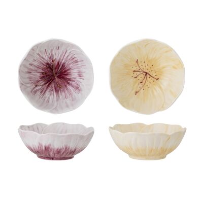 Mimosa Bowl, Purple, Stoneware (D11,5xH4,5 cm, Set of 2)