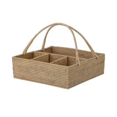 Cill Aufbewahrungsbox, Natur, Rattan (L30xH10xB30 cm)