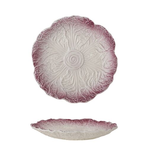 Mimosa Plate, Purple, Stoneware (D21xH2,5 cm)