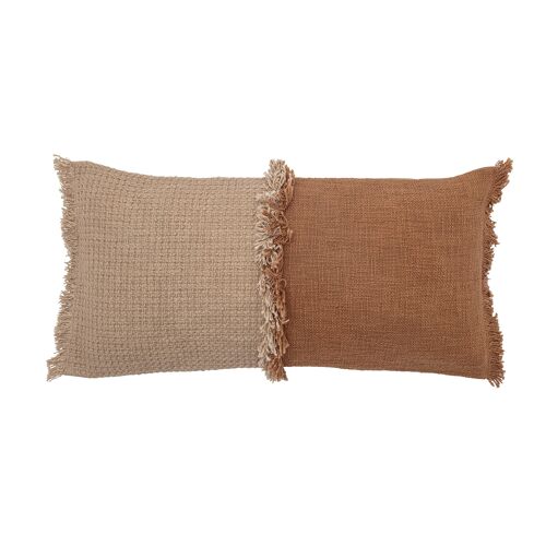 Hanni Cushion, Brown, Cotton (L70xW35 cm)