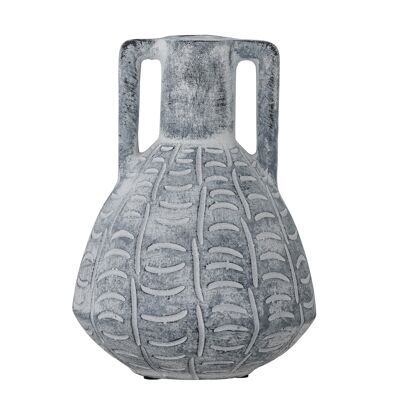 Jarrón Rane, gris, cerámica (D14,5xH20 cm)
